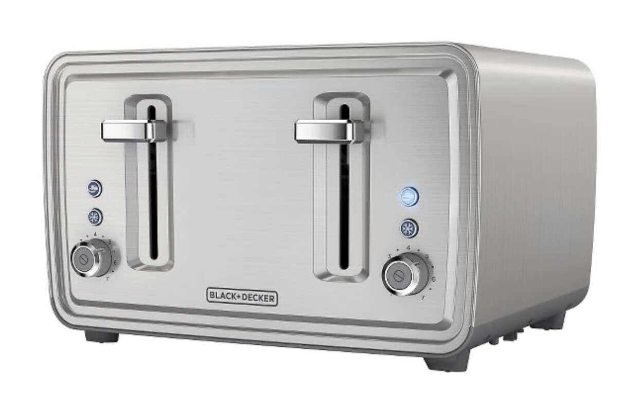 BLACK+DECKER 4 Slice Toaster - Stainless Steel TR4900SSD (t
