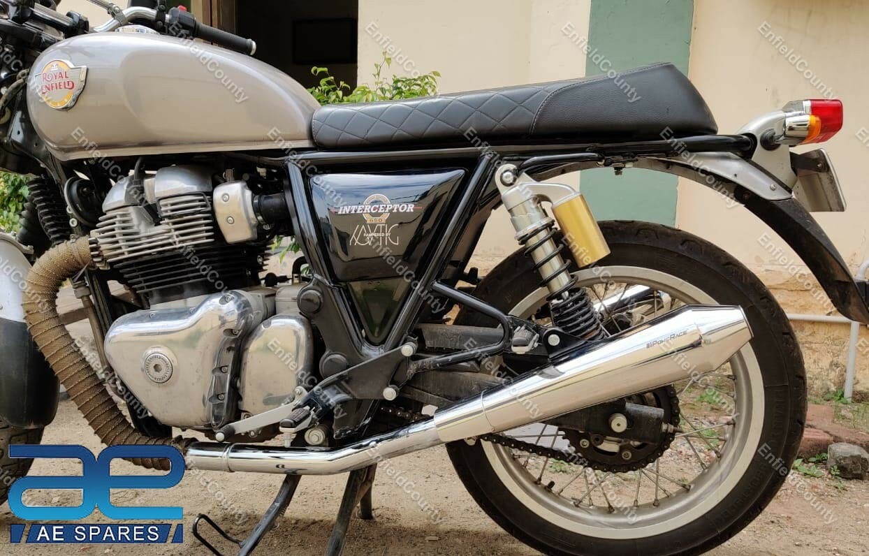 PoweRage Exhaust Silencer Short For Royal Enfield Twin Interceptor 650 Continental GT 650