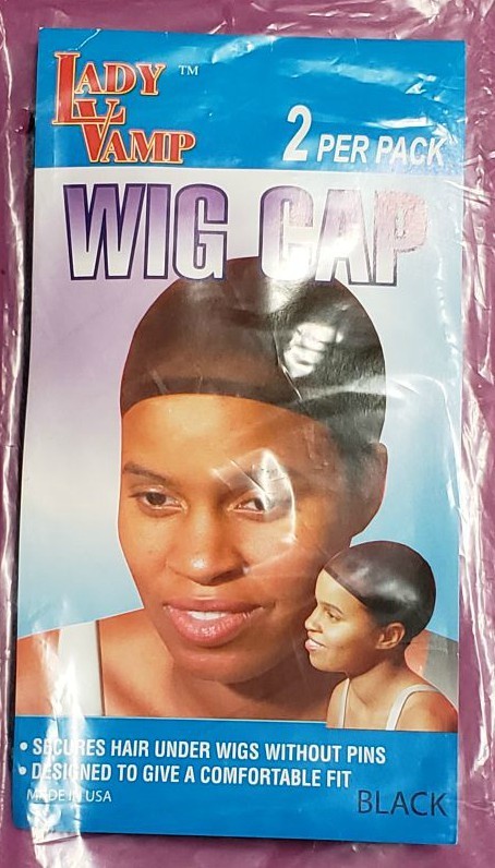 Lady Vamp Black 2 Per Pack Wig Cap Hair Accessories Made in USA