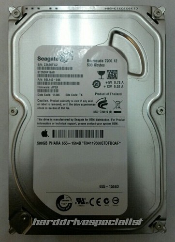Seagate ST3500418AS 500GB SATA Desktop Drive P/N:9SL142-046 F/W