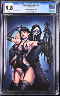 Gritty Gorgeous Scary movies Wednesday NOTTI VIRGIN Ghostface CGC 9.8 J Varese