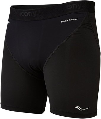 

Мужские ветрозащитные трусы-боксеры Saucony, черные, большой размер, Черный