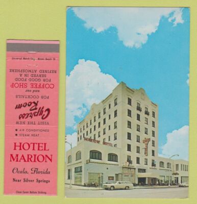 Matchbook Postcard Combo - Hotel Marin Ocala FL
