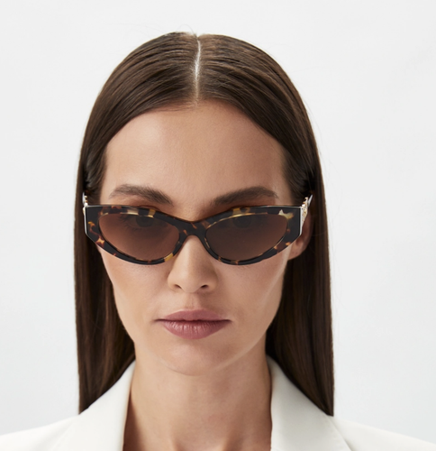 Pre-owned Versace 0ve4470b-547013 Tortoise Sunglasses