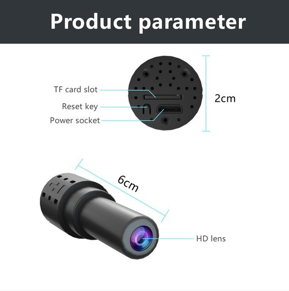 WiFi Wireless 4K Mini Camera Recorder Pinhole DIY HD Screw IP DVR Nanny Cam CCTV - Image 7