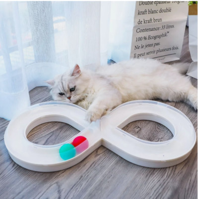 Cat Interactive Turntable - Engaging Track Toy for Unleashing Cat Nature-new