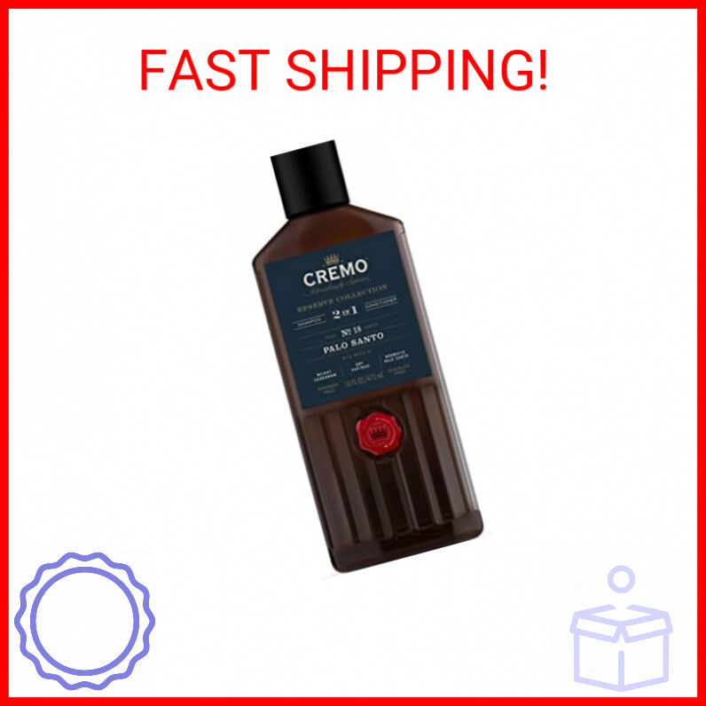 Cremo Palo Santo (Reserve Collection) Barber Grade 2-n-1 Shampoo & Conditioner,