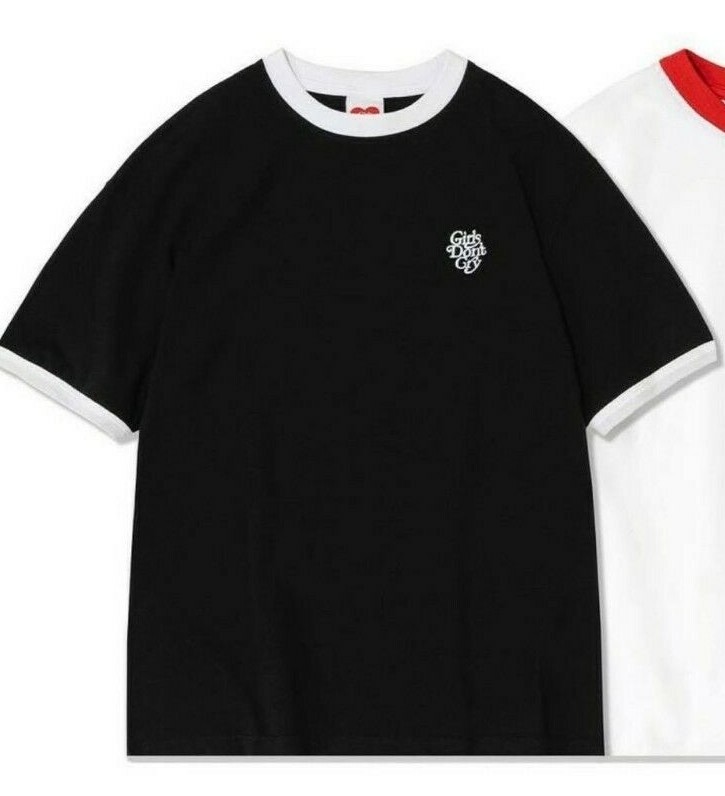 GDC - girls don&#39;t cry ringer tee 白赤　m Girls-Dont-Cry-GDC-Logo-Tee-