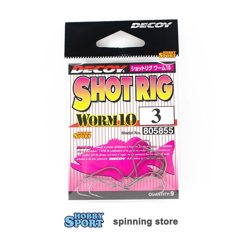 DECOY SHOT RIG WORM 10 SIZE 3 AMI COMPETIZIONE PER TROTA 805855
