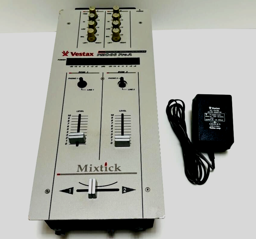 Vestax PMC-06 Pro A Mixtick DJ Mixer Professional Mixing Vestax PMC-06 Pro A Mixtick DJ Mixer Professional Mixing