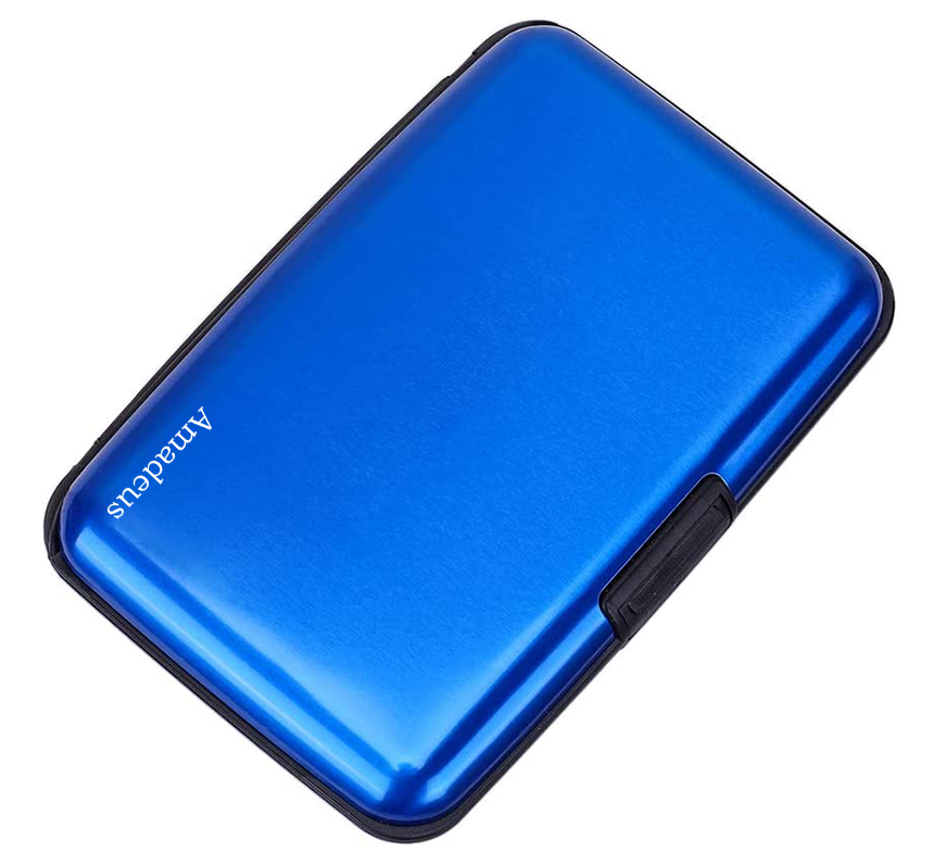 RFID Aluminium Brieftasche Kreditkartenhalter Kartenetui Metall-ID-Etui Amadeus