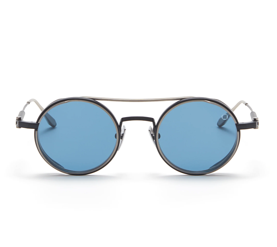 Pre-owned Akoni Sunglasses Eris Aks-505d-46 Matte Navy Blue Mykonos Edition Unisex