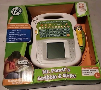 LeapFrog Mr Pencil's Scribble, Write and Read, Green, Medium