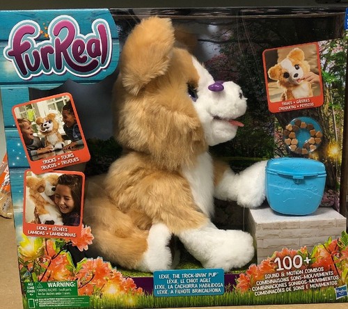 furReal Lexie, the Trick-Lovin' Pup 100+ sound-and-motion Plush Interactive Toy