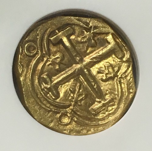 1623-65 NRR Colombia 2 Escudos F-1 Maravillas Gold Treasure Coin AU 58