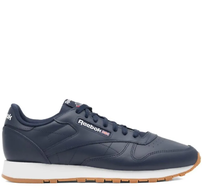 Reebok Classic Leather Mens Trainers Navy UK 7 EUR 40.5 US 8