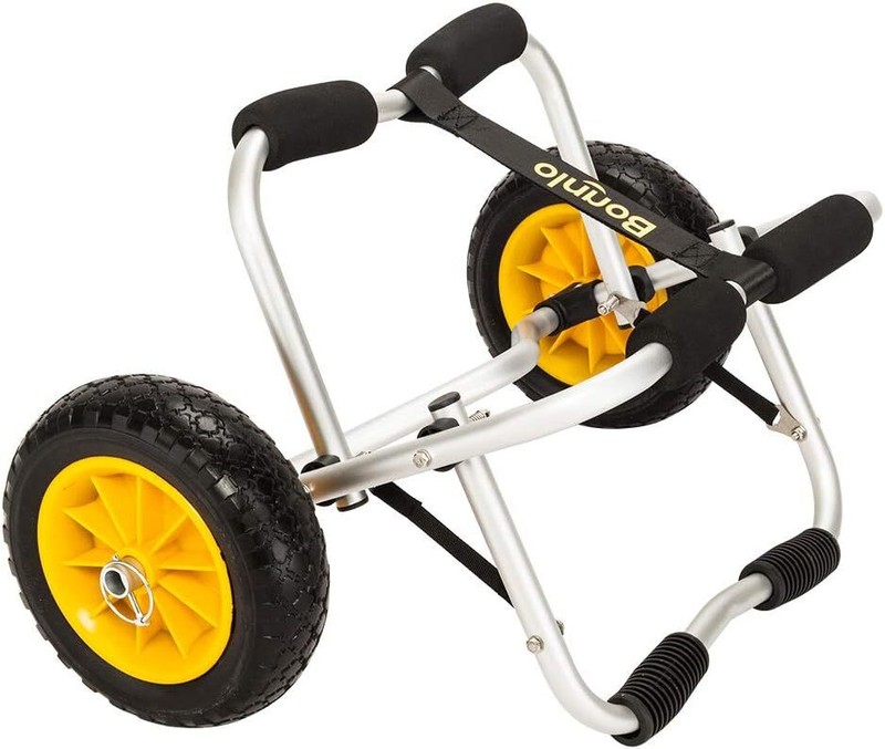 Cart Dolly - Foldable, Airless Tires, 2 Straps - Kayak Accessories