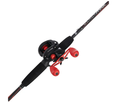 1X Berkley Abu Garcia 6'6” Black Max Fishing Rod and Reel Baitcast Combo  NEW