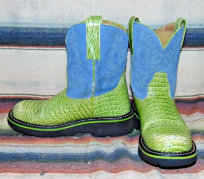 Ariat lime green boots sale