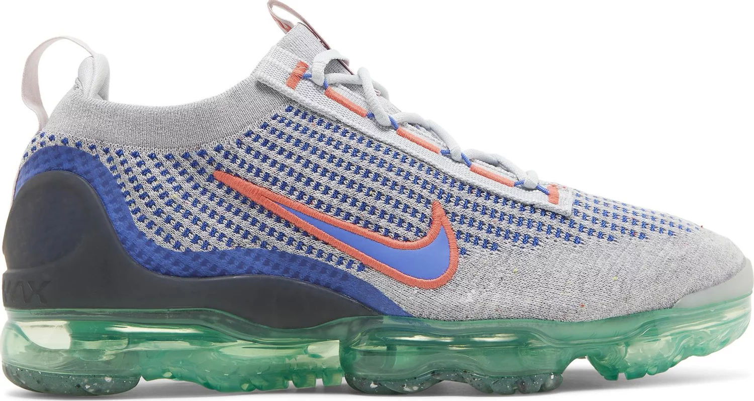 

Nike Air Vapormax Flyknit Wolf Серый Средний Синий Зеленый Черный DQ3974-001 Мужские 11,5, Nike Air VaporMax Flyknit