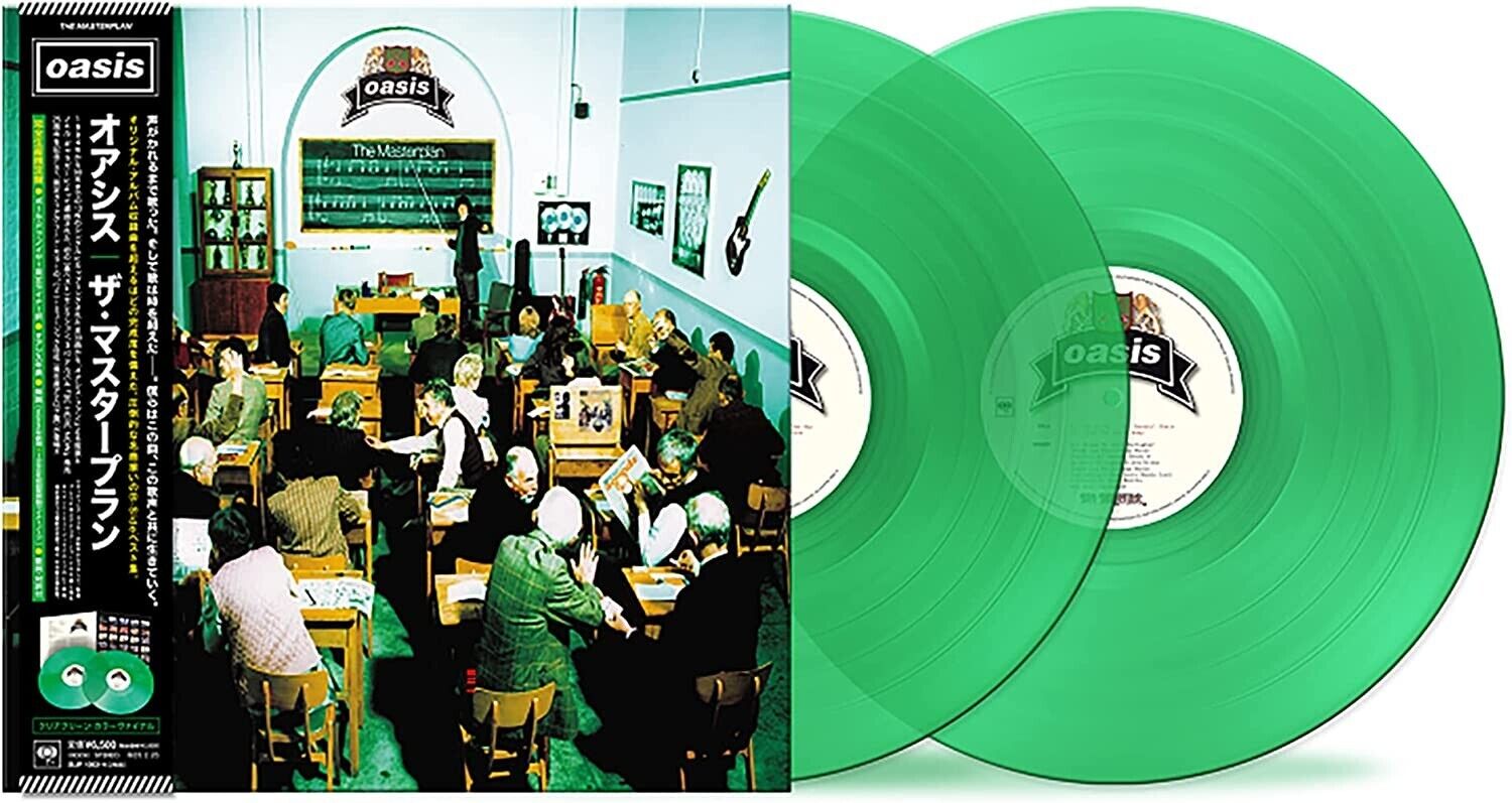 Oasis The Masterplan Emerald-green Vinyl 2LP SIJP-1063 Japan Oasis The Masterplan Emerald-green Vinyl 2LP SIJP-1063 Japan