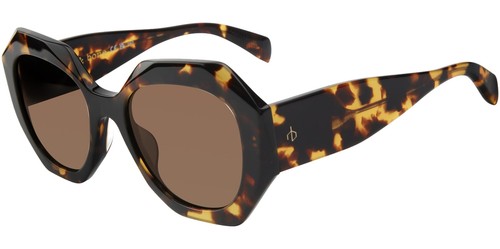 Женские геометрические квадратные солнцезащитные очки Rag & Bone Brandi Havana RNB1091GS 0086 70