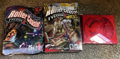 ROLLER COASTER TYCOON 3 with SOAKED & WILD EXPANSION SETS for PC  ATARI