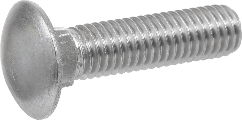 832630 Stainless Steel Carriage Bolt, 3/8 X 2-1/2-Inch, 25-Pack