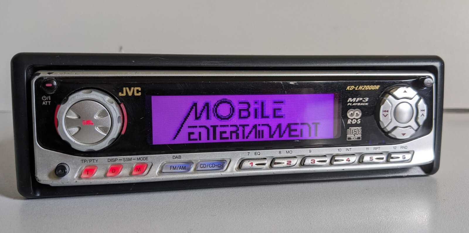JVC KD-LH2000 3-D Dot Matrix MP3/WMA 24-bit DAC Car CD Radio JVC KD-LH2000 3-D Dot Matrix MP3/WMA 24-bit DAC Car CD Radio