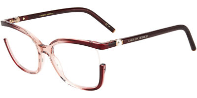 Carolina Herrera Women's Burgundy Nude Butterfly Eyeglass Frame CH0004 0C19 19