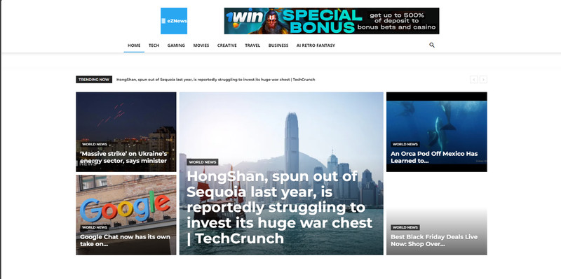 Automated Tech News Website Google AdSense Lightning-Fast Server Hosting