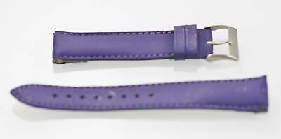 Fossil Edelstahl Lila Gummi Leder Ersatz Clips Uhr Band 18mm