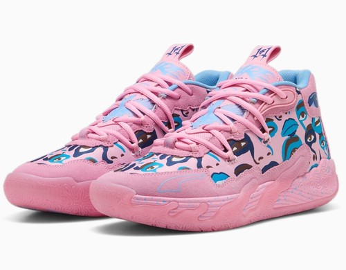 PUMA x LAMELO KIDSUPER MB.03 ピンク プーマシューズ PUMA x LAMELO BALL x KIDSUPER MB.03 Men's Basketball Shoes