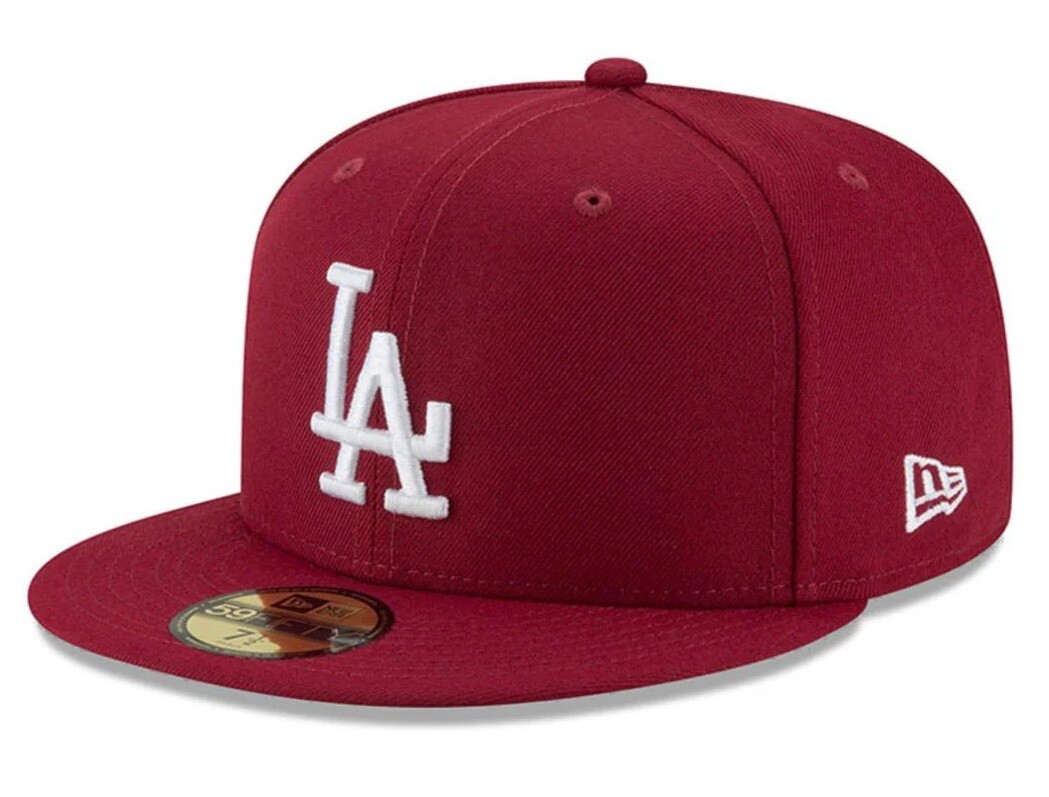 New Era MLB Los Angeles Dodgers Burgundy Authentic 59Fifty