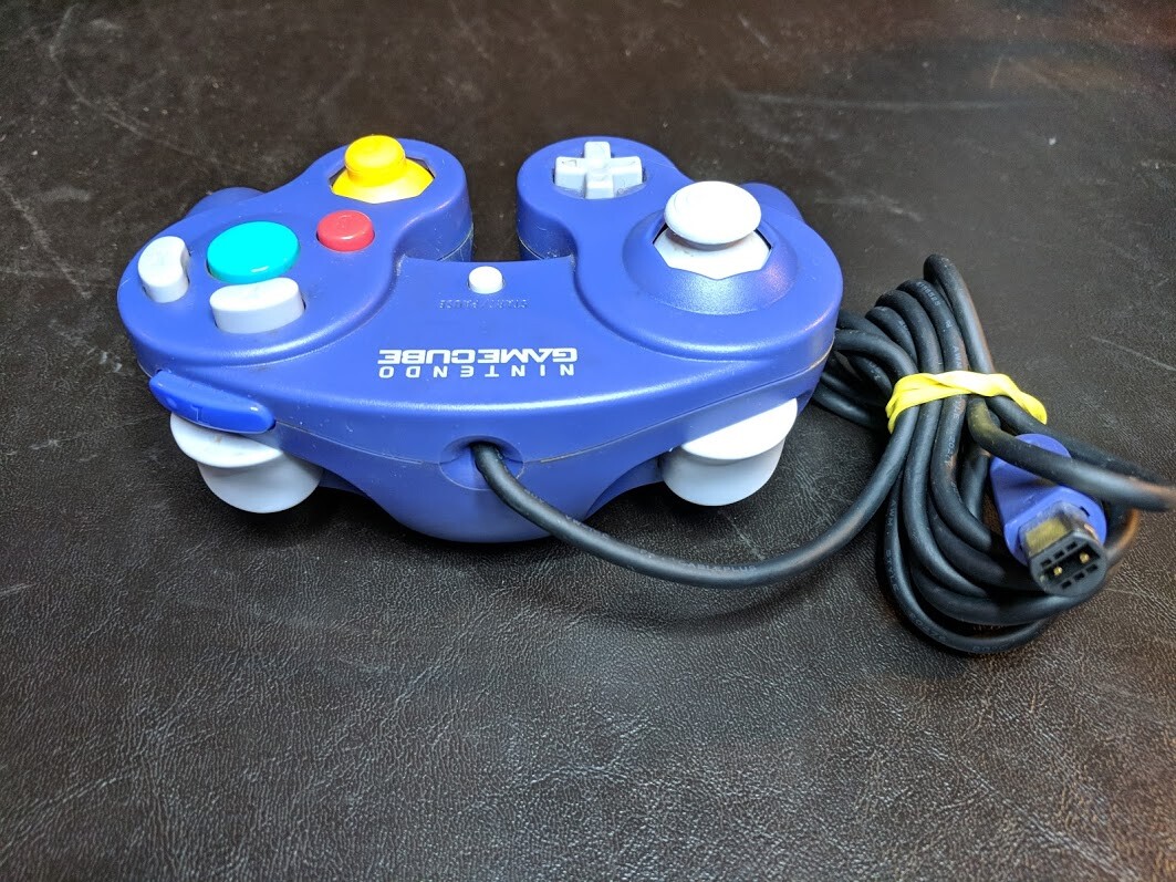 Authentic OEM Official Indigo Purple Nintendo GameCube Wired Controller DOL-003