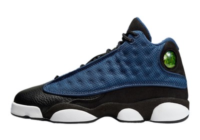 Кроссовки Big Kids Jordan 13 Retro Brave Blue Темно-синие/Университетский сине-черный (884129 400)