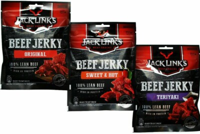 Jack Links Beef Jerky - Original, Sweet and Hot, Teriyaki 25g, 60g and 70g Bags