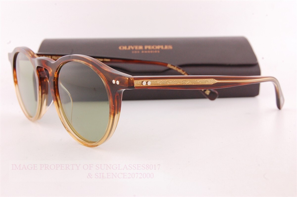 Pre-owned Oliver Peoples Brand  Sunglasses Op-13 Sun 5504/su 175452 Dark Amber/green