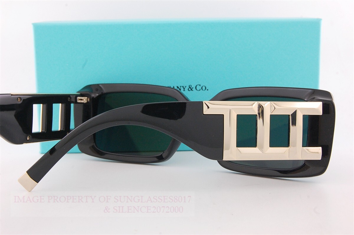Pre-owned Tiffany & Co Brand . Sunglasses Tf 4197 8001s4 Black/dark Grey Women In Gray