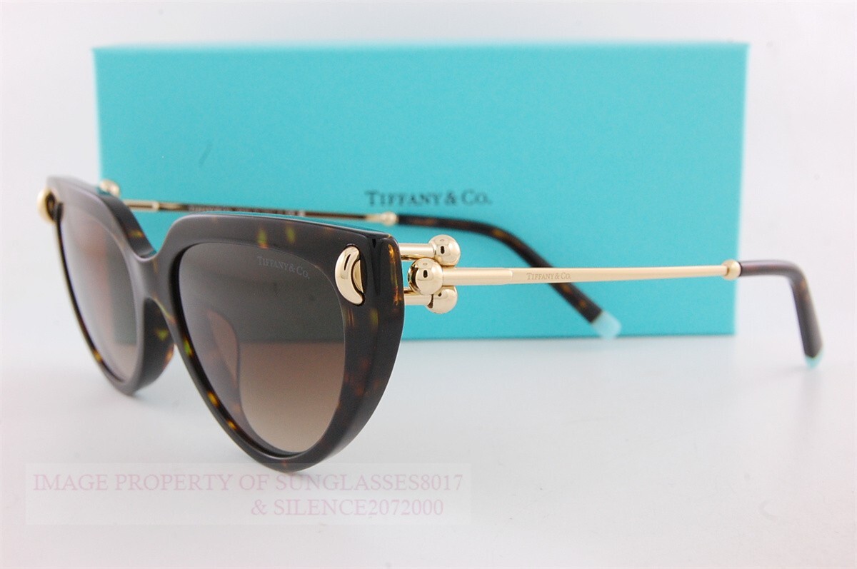 Pre-owned Tiffany & Co Brand . Sunglasses Tf 4195f 80153b Havana/gradient Brown Women