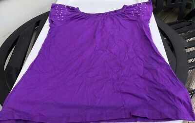 NEW Purple CIRCO Embellished SWING TOP Shirt Size XL 14-16 NWT