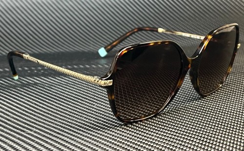 Pre-owned Tiffany & Co . Tf4191 80153b Brown Havana Brown Women's 57 Mm Sunglasses