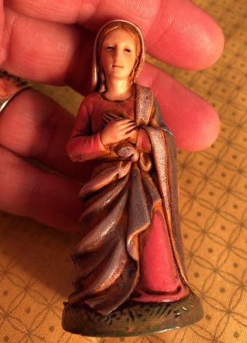 VTG Landi  Nativity Scene Figurine * Mary & Joesph Set ~ Made In Italy