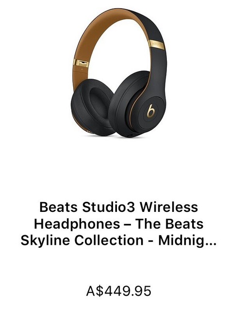 WIRELESS BEATS BY DR. DRE STUDIO3 SKYLINE AS NEW | Headphones & Earphones | Gumtree Australia