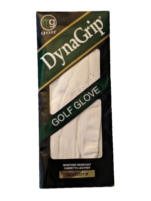 MG GOLF DynaGrip Golf Glove Men's CADET LEFT HAND MEDIUM Cabretta Leather - NEW
