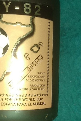 Brandy 82 VSOP Special Reserve For the World Cup 1982 Espa RAR Bot.No 008683 