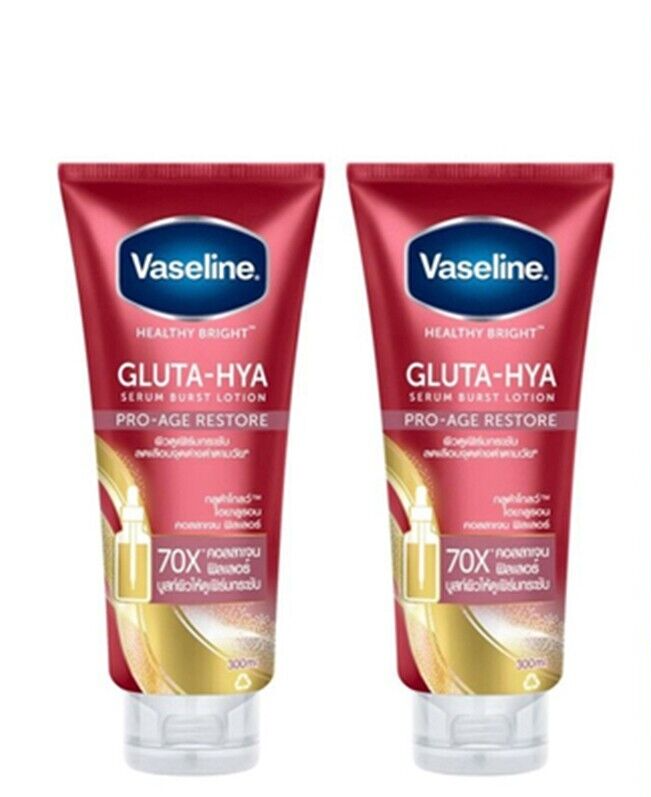 2X Vaseline Healthy Bright Gluta-Hya Serum Burst Pro-Age