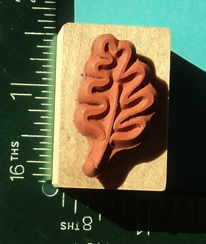 OAK TREE LEAF Rubber Stamp by PSX - B-2962