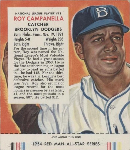 1954 Red Man Tobacco All-Star Team - Roy Campanella #13