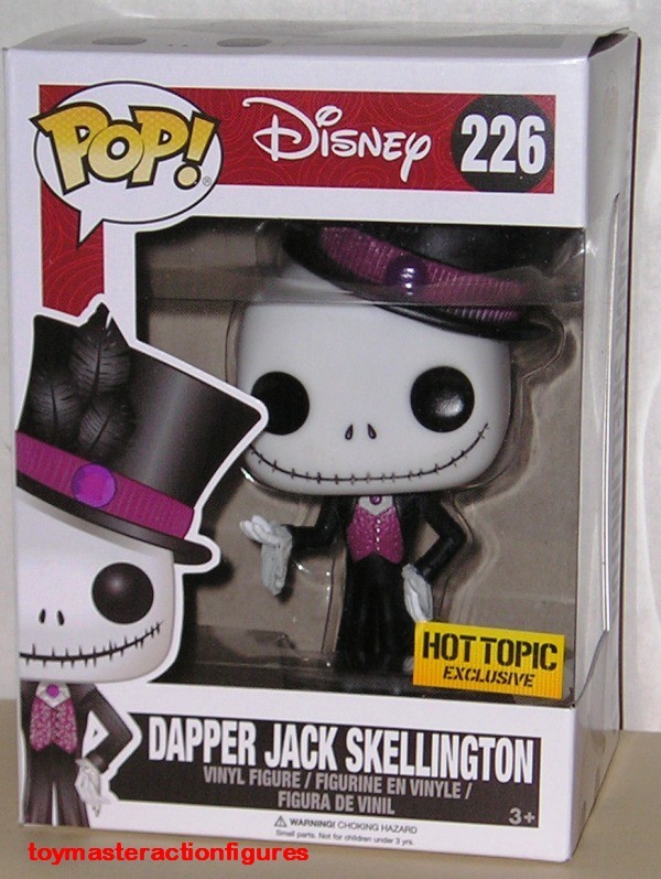 FUNKO POP DISNEY NBC DAPPER JACK SKELLINGTON 226 Hot Topic FIGURE In